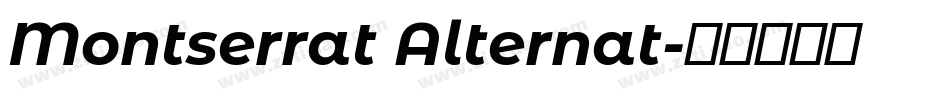 Montserrat Alternat字体转换